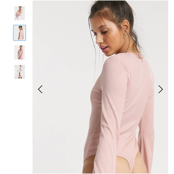 Free People Pink Charli Bodysuit Pink - Picture 3 of 4
